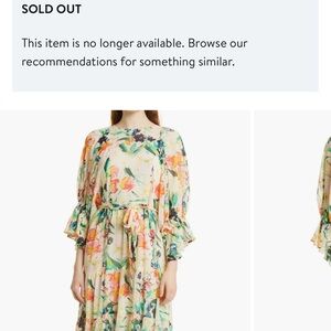 Ted Baker Vibrant Floral Long Sleeve Dress